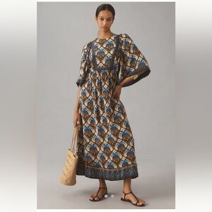 Anthropologie Farm Rio Cocopalm midi dress
